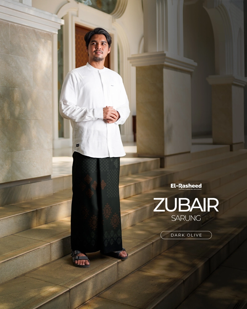 Product image SARUNG PRINTING ZUBAIR Dewasa DARK OLIVE